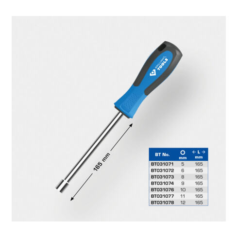 Brilliant Tools Dop-/Schroevendraaier 8 x 165 mm