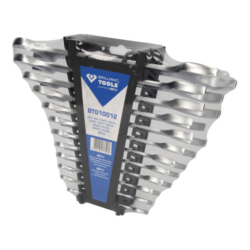 Brilliant Tools Doppel-Maulschlüssel-Satz, 12-tlg