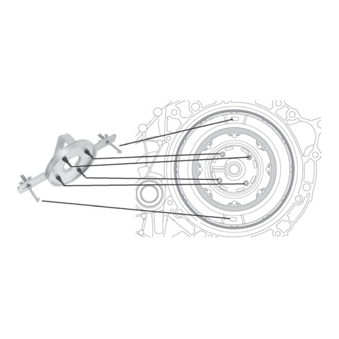 Brilliant Tools Doppelkupplungs-Werkzeug für Volvo, Ford, Chrysler und Dodge