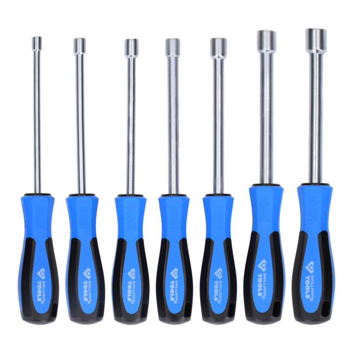 Brilliant Tools Dopsleutelschroevendraaierset, 7-dlg, 5 - 12 mm