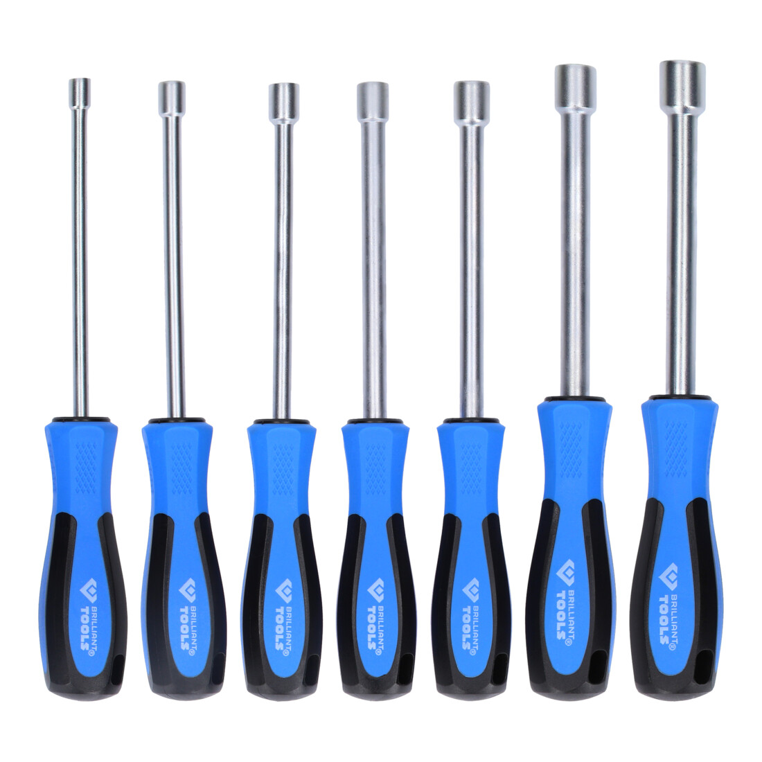 Brilliant Tools Dopsleutelschroevendraaierset, 7-dlg, 5 - 12 mm