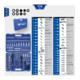 Brilliant Tools Dopsleutelset, 172 dlg, 1/4". 3/8", 1/2"-1