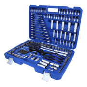 Brilliant Tools Dopsleutelset, 216 dlg, 1/4". 3/8", 1/2"-5