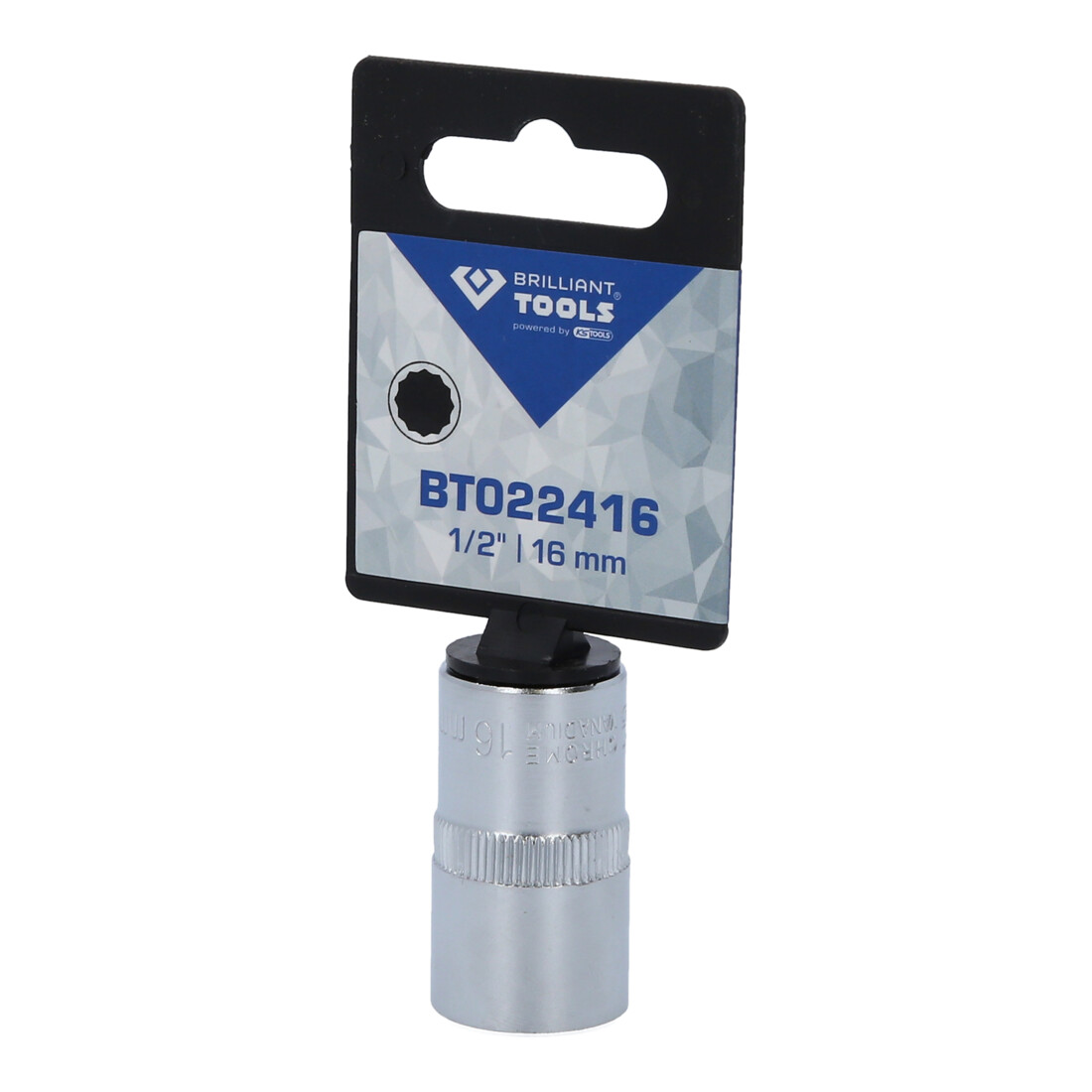 Brilliant Tools Douille 1/2" 12 pans, 16 mm