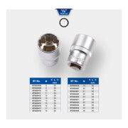 Brilliant Tools Douille 1/2" 12 pans, 17 mm