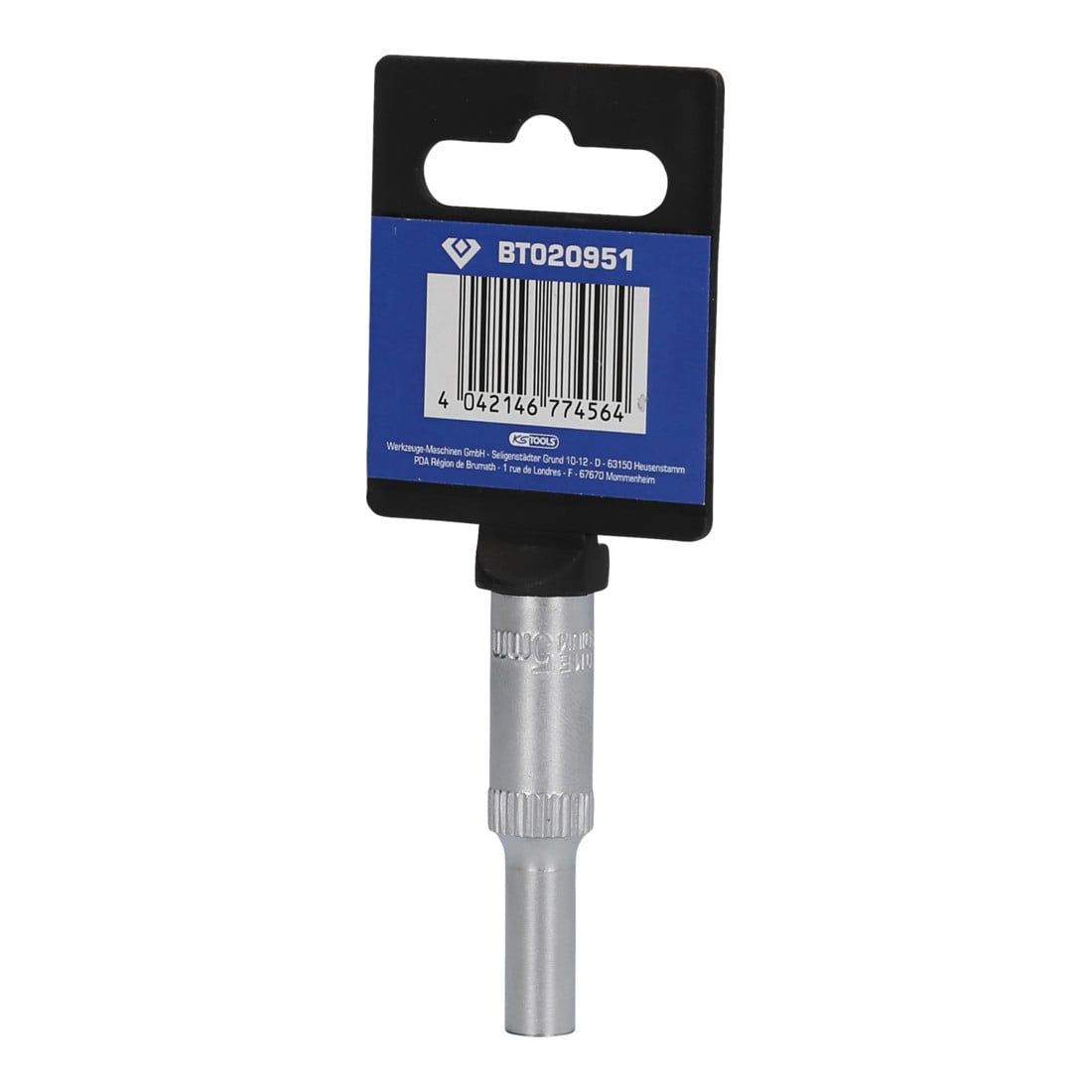 Brilliant Tools Douille 6 pans 1/4", version longue, 5 mm