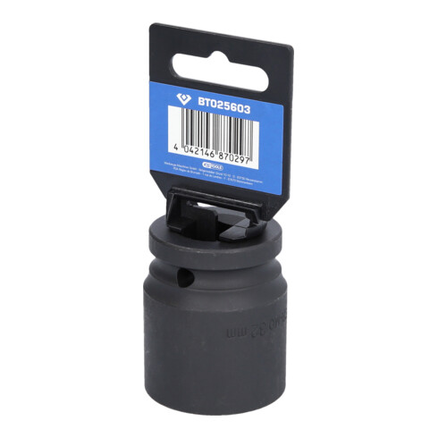 Brilliant Tools Douille Kraft 3/4" 12 pans, 32 mm, courte