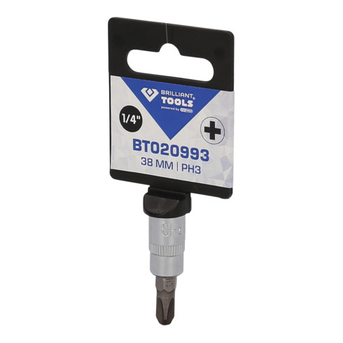 Brilliant Tools Douille à embout cruciforme 1/4 de pouce PH