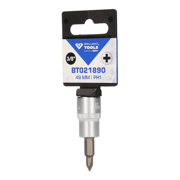 Brilliant Tools Douille cruciforme PH 3/8", PH1