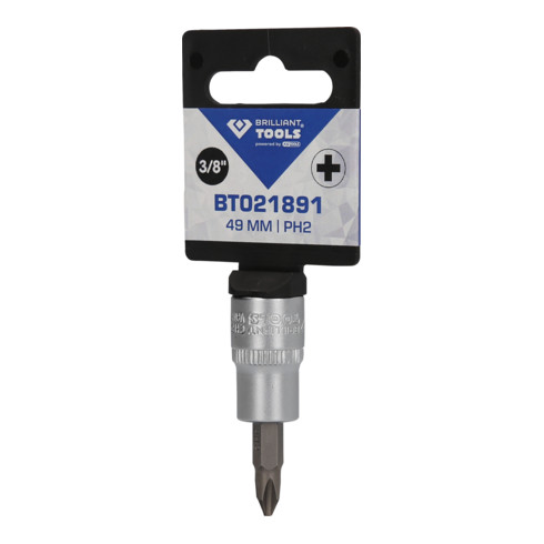 Brilliant Tools Douille cruciforme PH 3/8", PH2