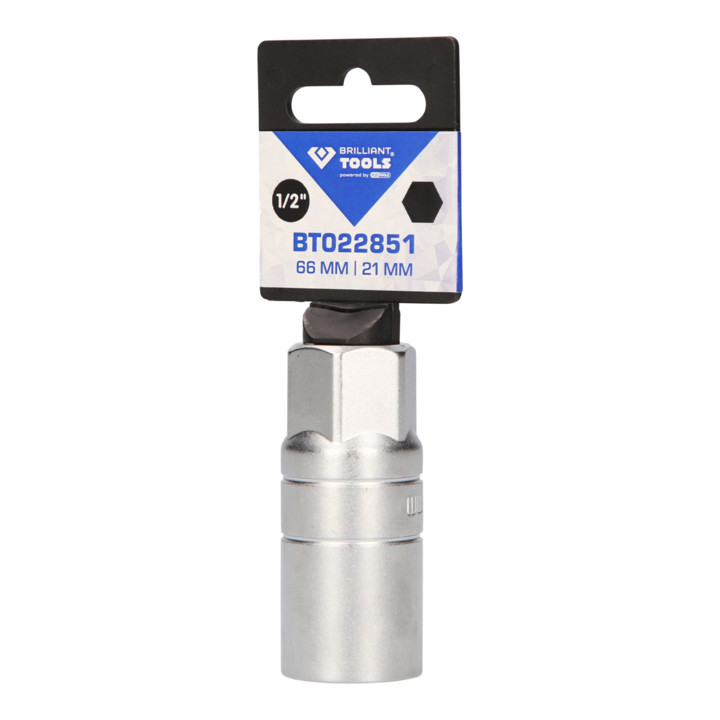 Brilliant Tools Douille pour bougies d’allumage 1/2", 21 mm