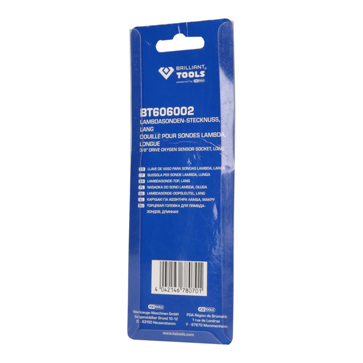 Brilliant Tools Douille pour sonde Lambda, longue, BT606002