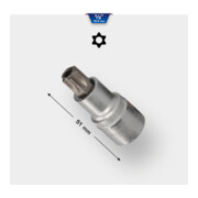 Brilliant Tools Douille TX 1/2" percée, TB55
