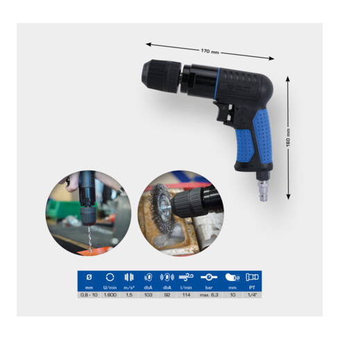 Brilliant Tools Druckluft-Bohrmaschine