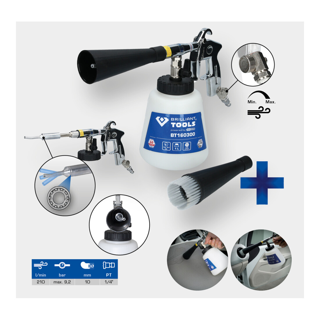 Leatikall Luftdruckpistole - Pneumatische Reinigungspistole