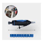 Brilliant Tools Druckluft-Stabschleifer, gerade