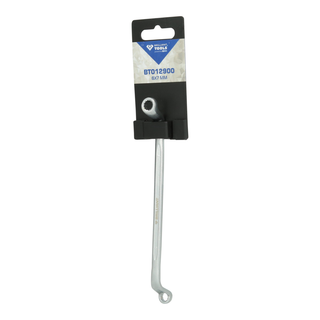 Brilliant Tools dubbele ringsleutel, gebogen