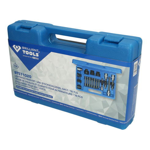 Brilliant Tools Dynamo bit- en dopsleutelset, 18-dlg