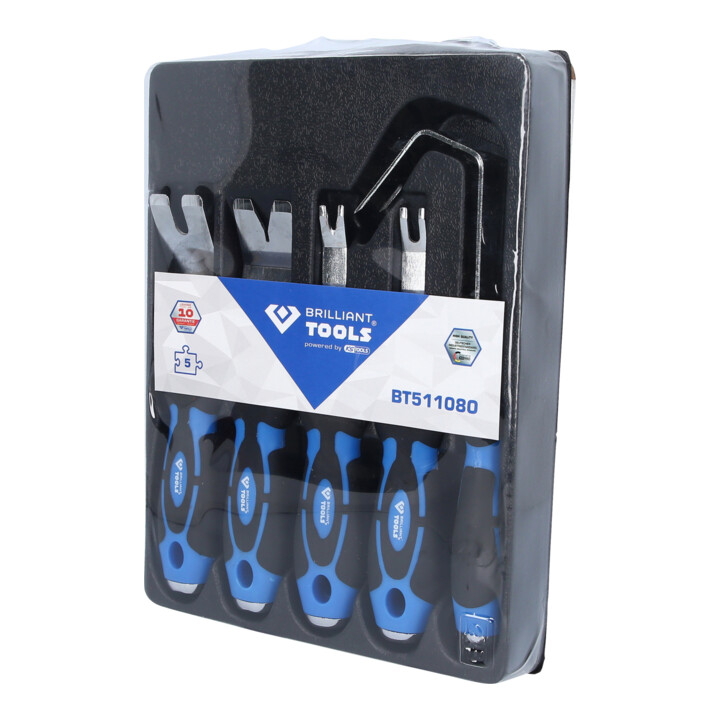 Brilliant Tools Ensemble d'extracteurs et de coupe, 5 pièces