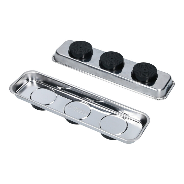 Brilliant Tools Ensemble plateau magnétique / coupelle en acier inoxydable 65 × 226 mm, 2 pcs