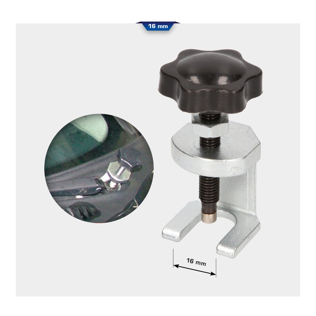 Brilliant Tools Extracteur pour bras d’essuie-glace, 16 mm, BT686002
