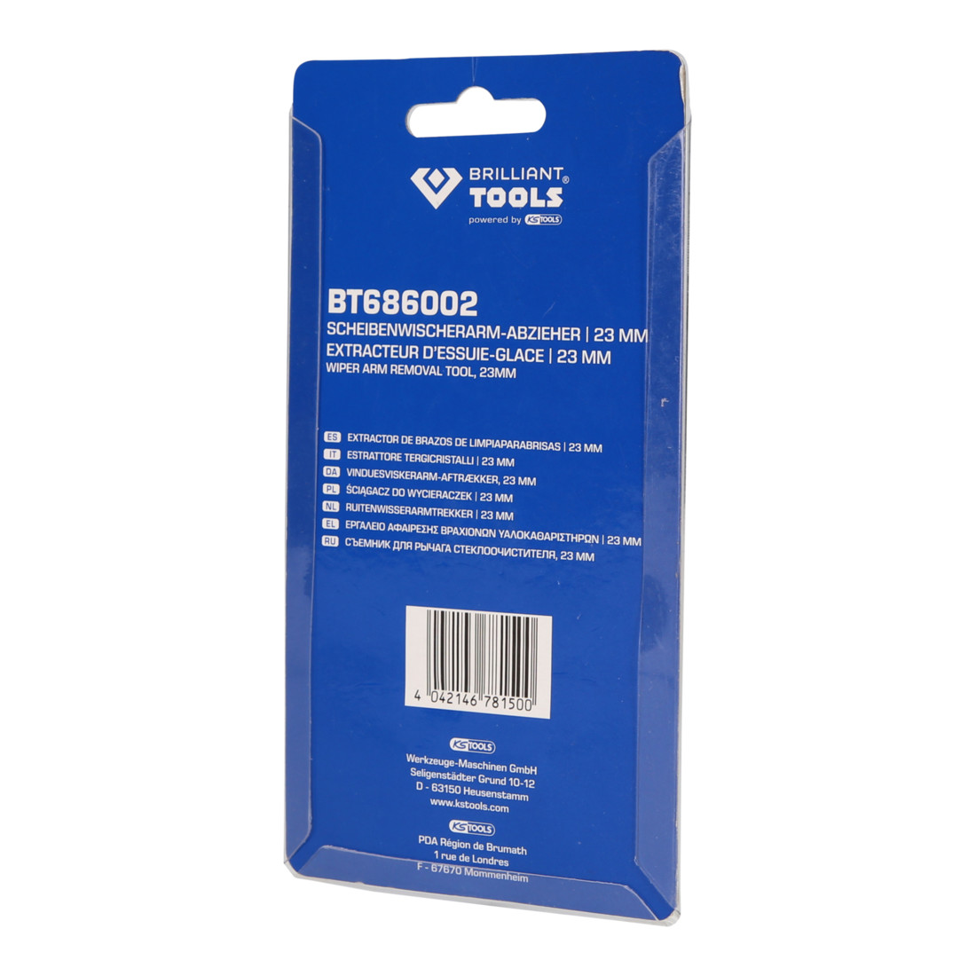 Brilliant Tools Extracteur pour bras d’essuie-glace, 16 mm, BT686002