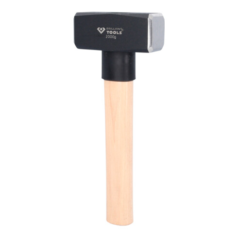 Brilliant Tools Fäustel mit Hickory-Stiel, 2000 g