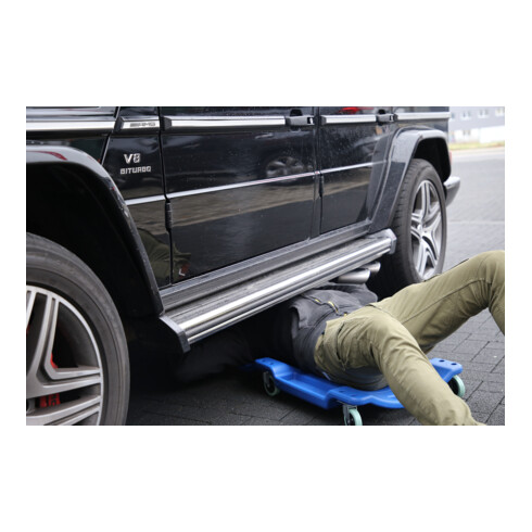 Brilliant Tools Fahrbare Liege, L1030 x B480 x H115 mm