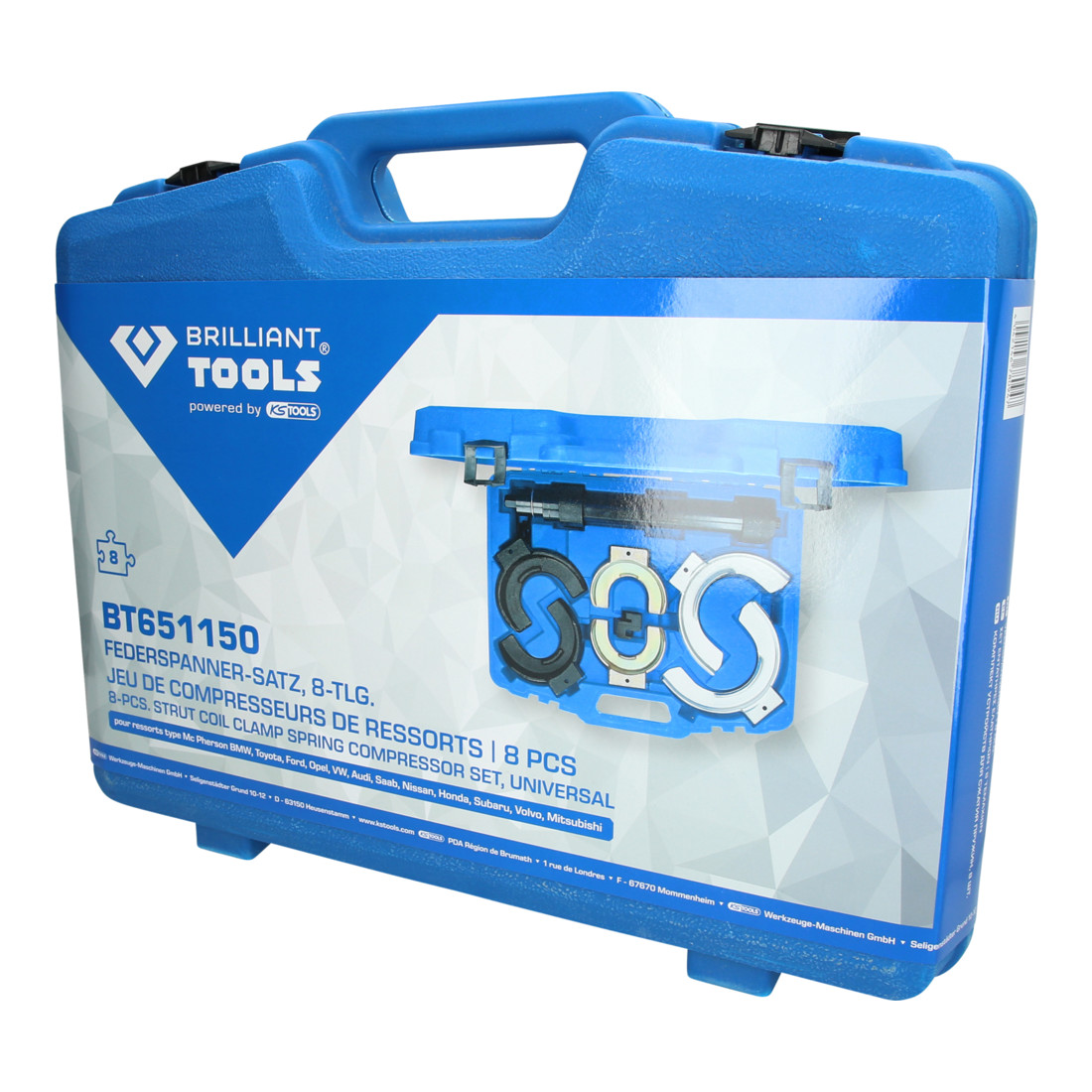 Brilliant Tools Federspanner-Satz, 15-tlg