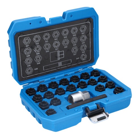 Brilliant Tools Felgenschloss-Sortiment für VW, 22-tlg