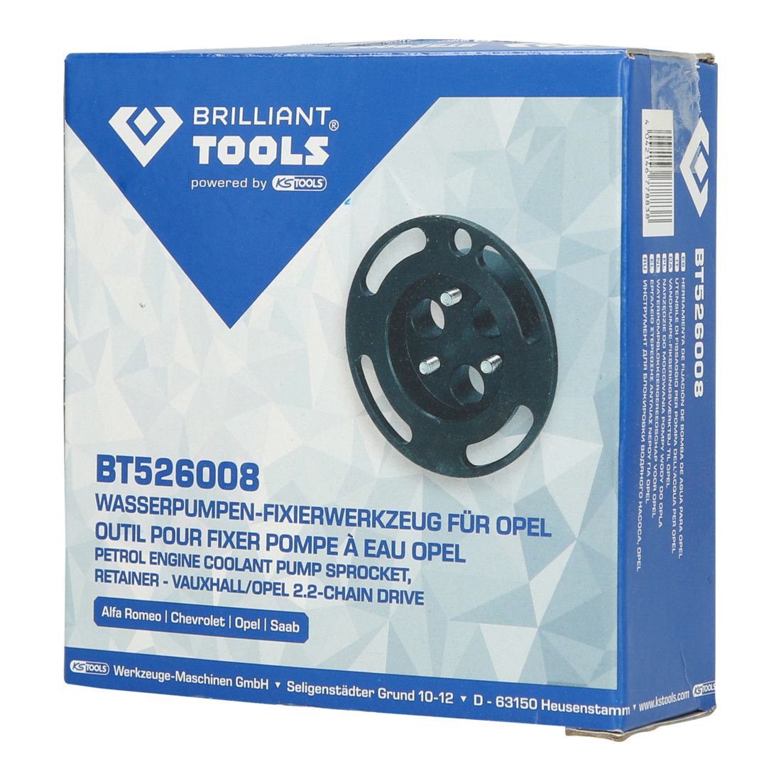 Brilliant Tools Flasque pour blocage de pompe à eau OPEL