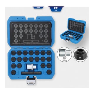 Brilliant Tools Gamma chiusure cerchi, per BMW, 22pz.
