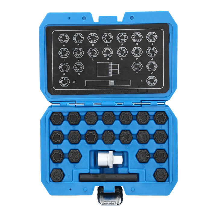 Brilliant Tools Gamme de systèmes antivol pour Audi, 22 pcs
