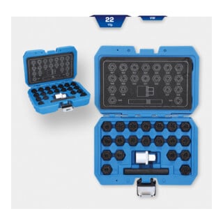 Brilliant Tools Gamme de systèmes antivol pour VW, 22 pcs
