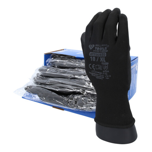 Brilliant Tools Gants en tricot micro-fin