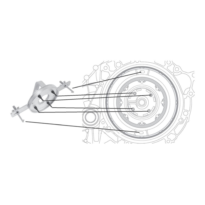 Brilliant Tools Gereedschap voor dubbele koppeling voor Volvo, Ford, Chrysler en Dodge