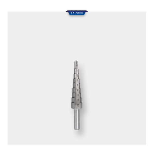 Brilliant Tools Getrapte boor Ø 4 - 12 mm