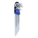 Brilliant Tools Haakse stiftsleutelset, 9-dlg, TX-profiel, lang