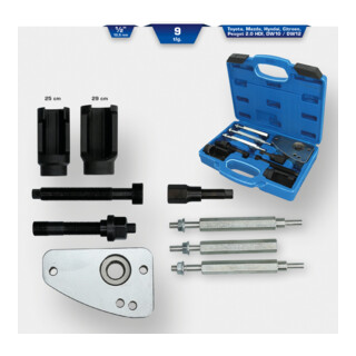 Brilliant Tools HDI-injector-trekkerset, 9-dlg
