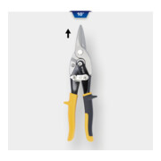 Brilliant Tools Hebel-Blechdurchgangsschere, gerader Schnitt