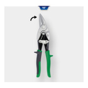 Brilliant Tools Hebel-Blechdurchgangsschere, rechtsschneidend