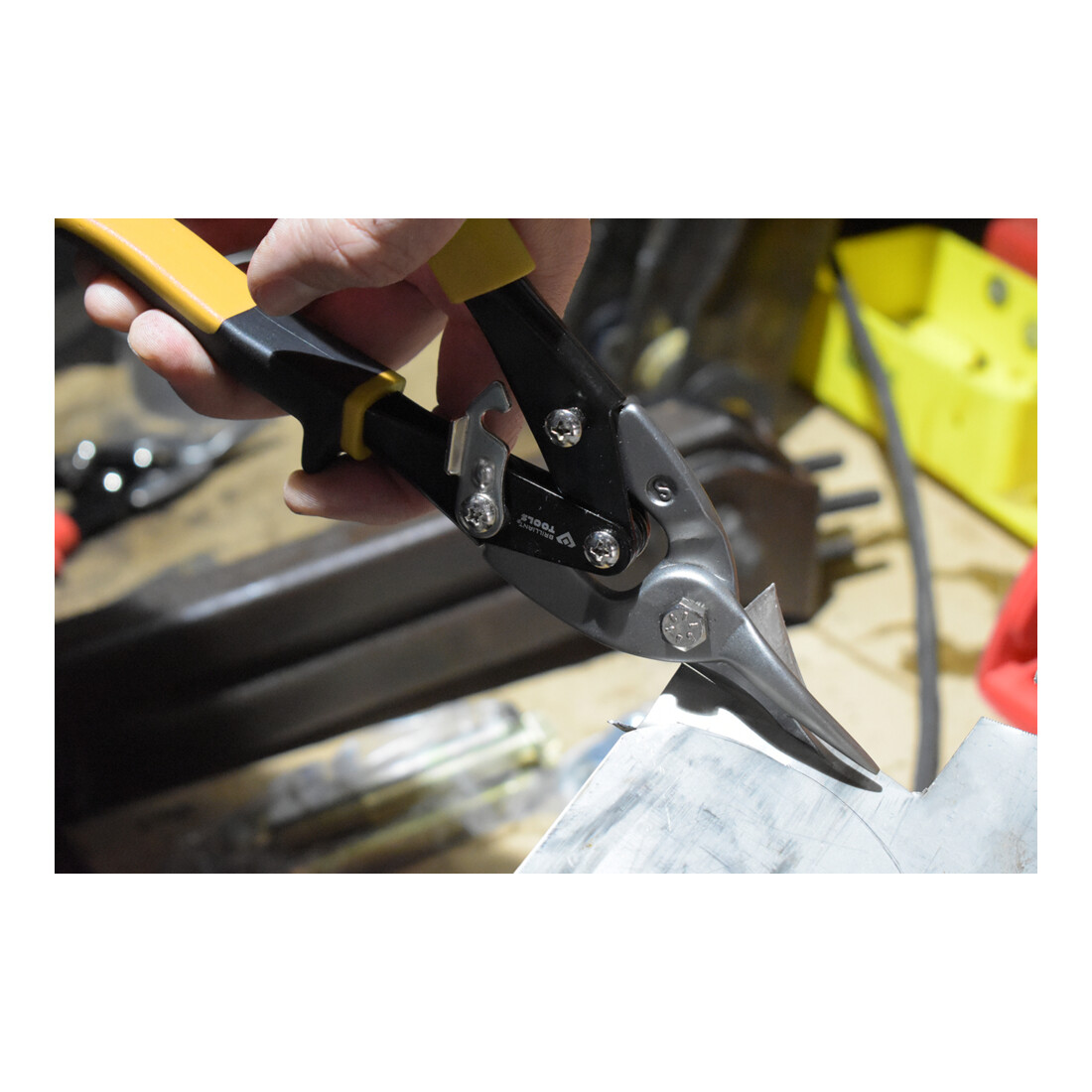 Brilliant Tools Hefboomplaatknipschaar, rechte snede
