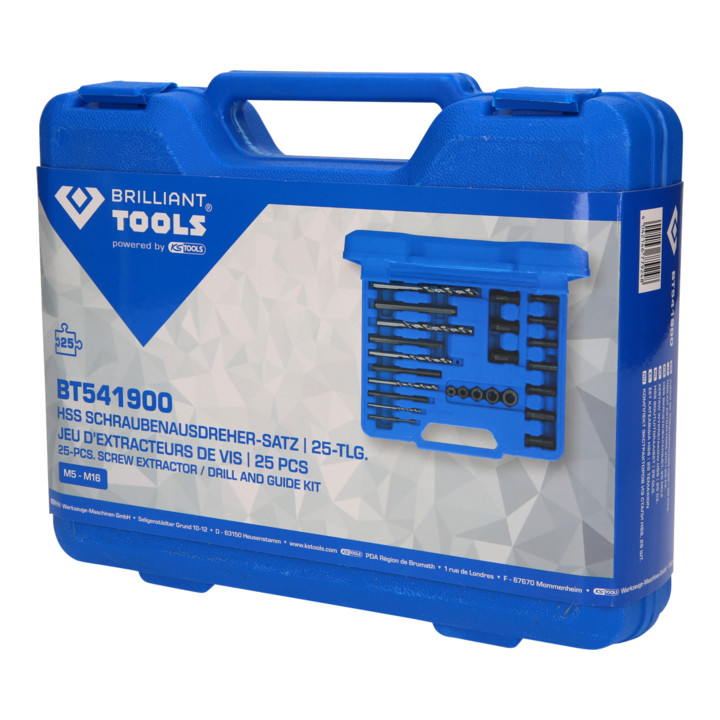 Brilliant Tools HSS Schraubenausdreher-Satz, 25-tlg