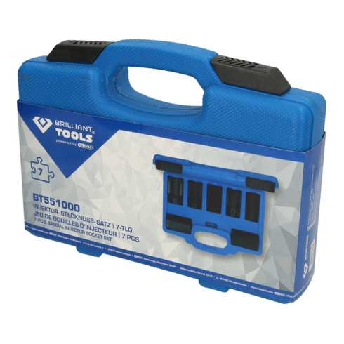 Brilliant Tools Injectordopsleutelset, 7-dlg