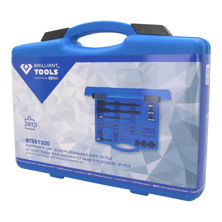 Brilliant Tools Injectorzitting- en schachtreinigingsset, 21-dlg