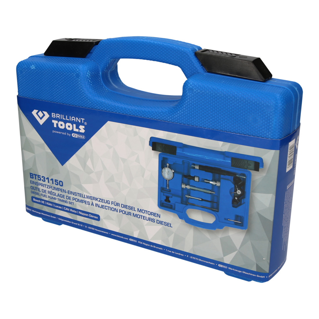 Brilliant Tools Inspuitpomp-instelgereedschap voor dieselmotoren