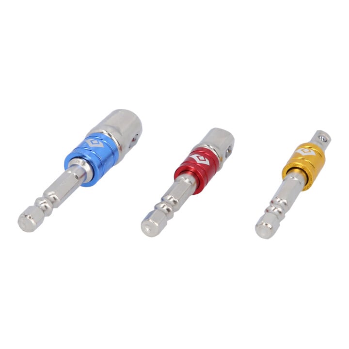 Brilliant Tools Jeu d’adaptateurs carré 1/4" + 3/8" + 1/2", 3 pcs