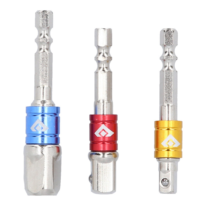 Brilliant Tools Jeu d’adaptateurs carré 1/4" + 3/8" + 1/2", 3 pcs