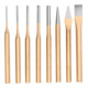 Brilliant Tools Jeu de burins et de chasses, 8 pcs