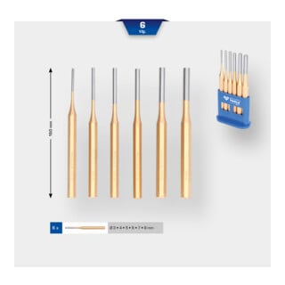 Brilliant Tools Jeu de chasses, 6 pcs